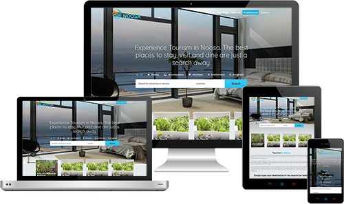 Tourism Noosa displayed beautifully on multiple devices